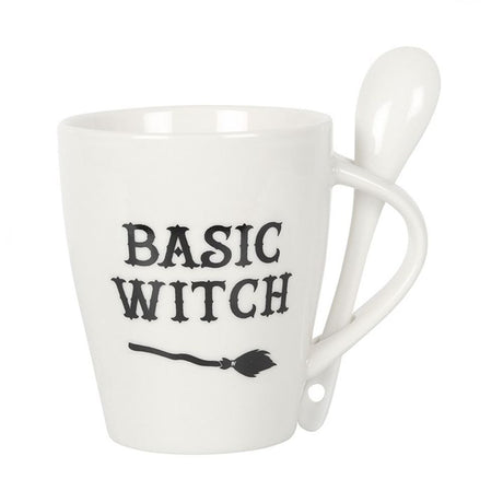 Basic Witch Ceramic Mug and Spoon Set: 3 - Mugs By Gift Moments