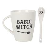 Basic Witch Ceramic Mug and Spoon Set: 4 - Mugs By Gift Moments