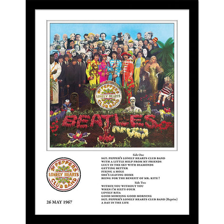 The Beatles Sgt Pepper Framed Print: 1 - Framed Prints By The Beatles