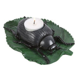 Beetle Tealight Holder with Leaf Design: 1 - Candle Holders By Gift Moments