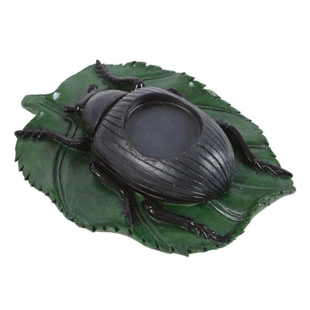 Beetle Tealight Holder with Leaf Design: 3 - Candle Holders By Gift Moments