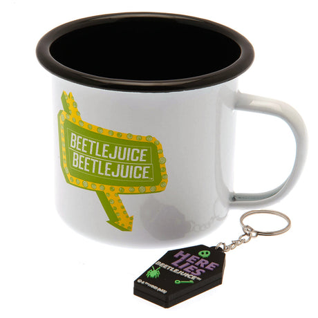 Beetlejuice Enamel Mug and Keyring Set: 1 - Mugs By Beetlejuice