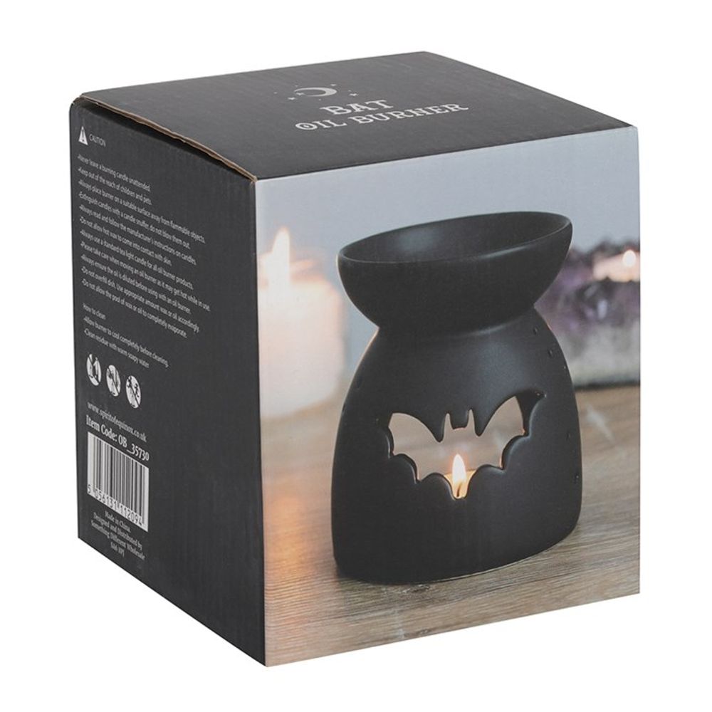 Black Bat Cut Out Oil Burner: 4 - Oil & Wax Burners By Gift Moments