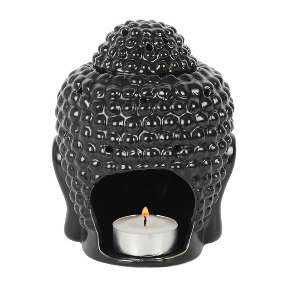 Black Buddha Head Oil Burner: 4 - Oil & Wax Burners By Gift Moments