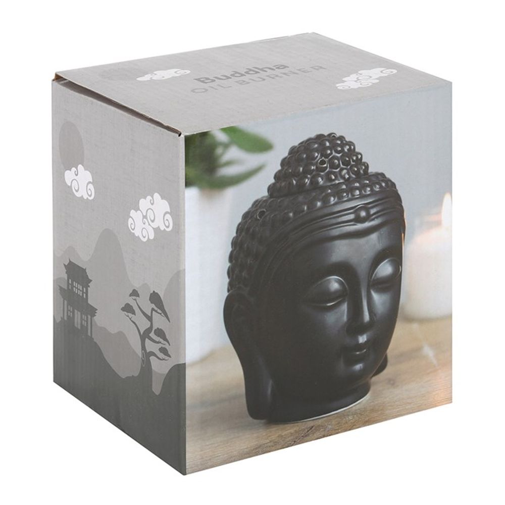 Black Buddha Head Oil Burner: 5 - Oil & Wax Burners By Gift Moments