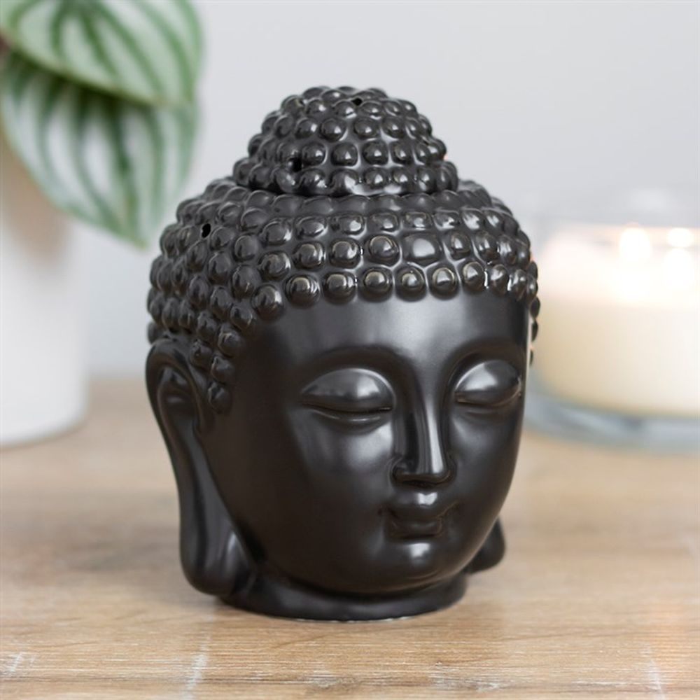 Black Buddha Head Oil Burner: 1 - Oil & Wax Burners By Gift Moments