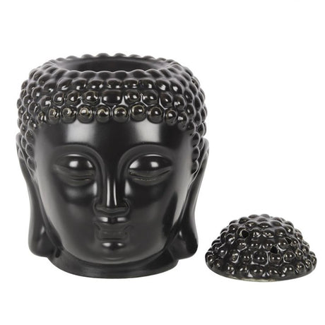 Black Buddha Head Oil Burner: 3 - Oil & Wax Burners By Gift Moments