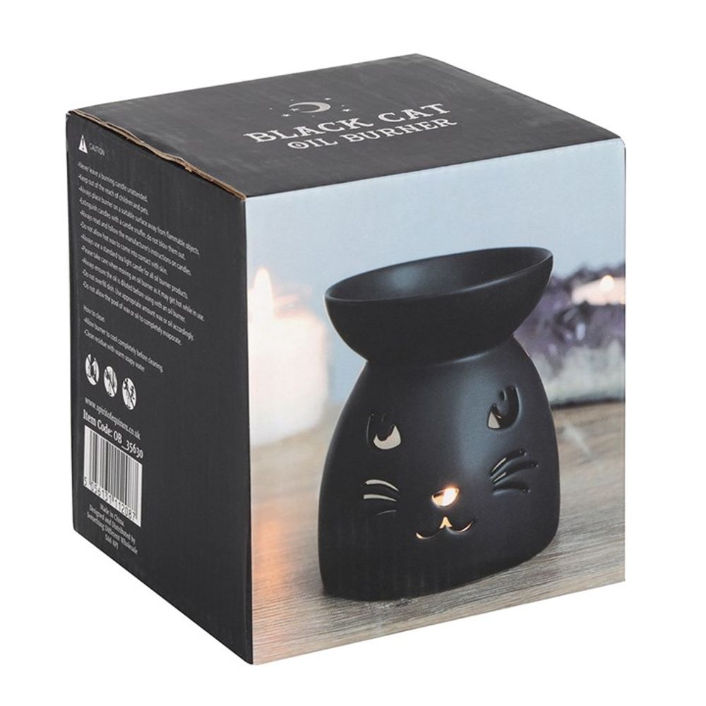 Black Cat Cut Out Oil Burner: 4 - Oil & Wax Burners By Gift Moments