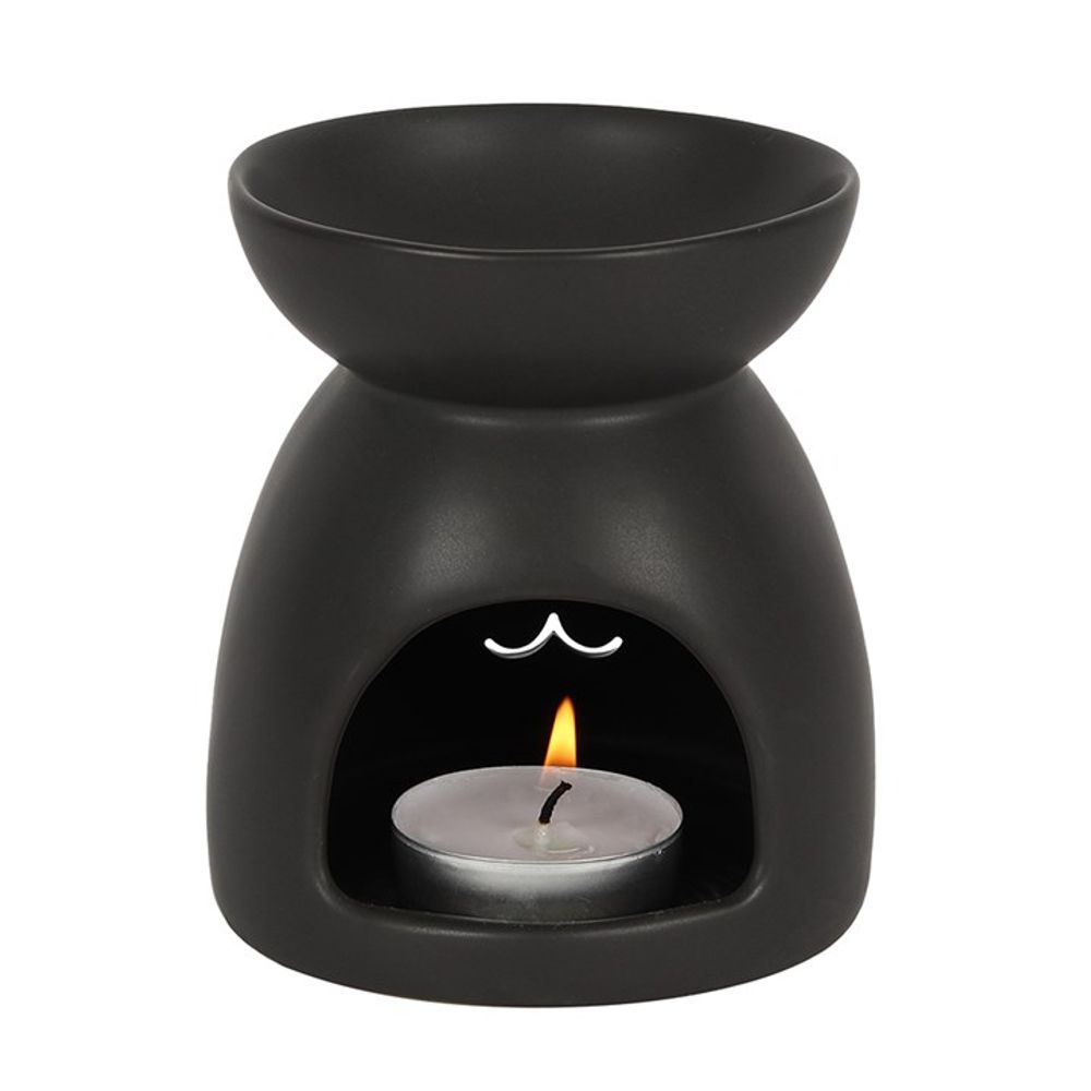 Black Cat Cut Out Oil Burner: 3 - Oil & Wax Burners By Gift Moments