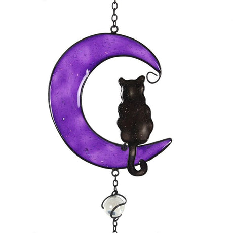 Black Cat Windchime: 3 - Wind Chimes By Gift Moments