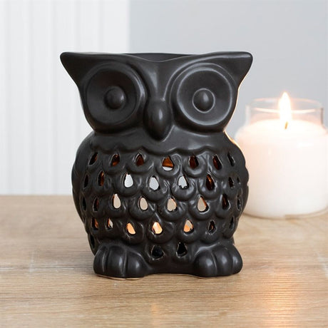 Black Owl Oil Burner: 1 - Oil & Wax Burners By Gift Moments