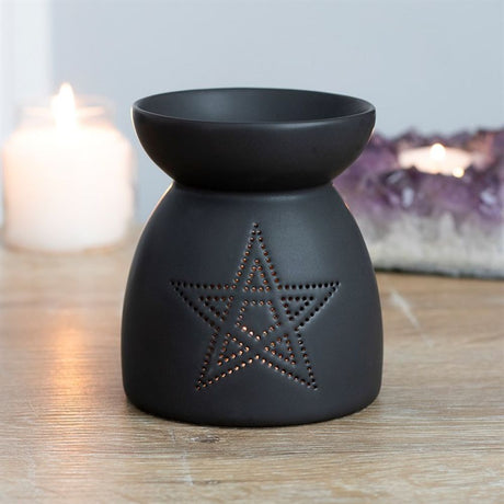 Black Pentagram Cut Out Oil Burner: 1 - Oil & Wax Burners By Gift Moments