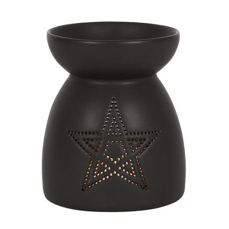 Black Pentagram Cut Out Oil Burner: 2 - Oil & Wax Burners By Gift Moments