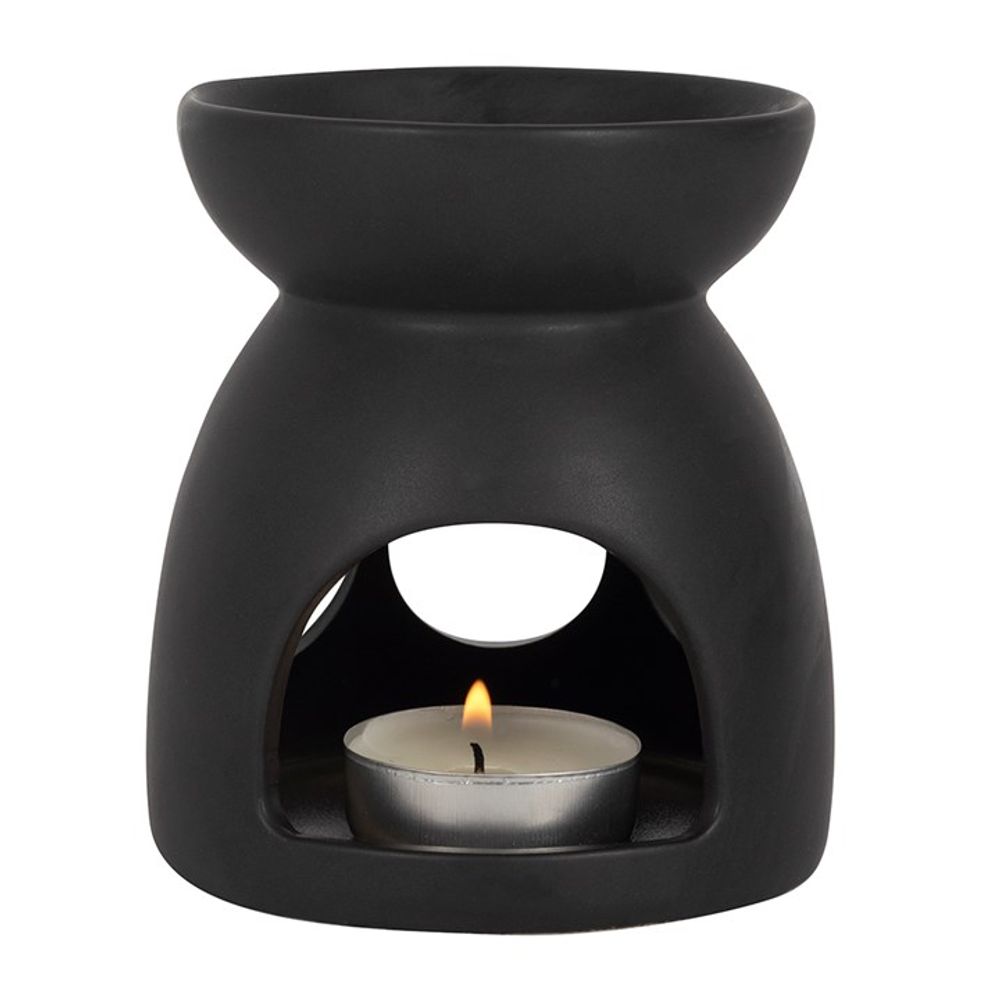 Black Triple Moon Cut Out Oil Burner: 3 - Oil & Wax Burners By Gift Moments