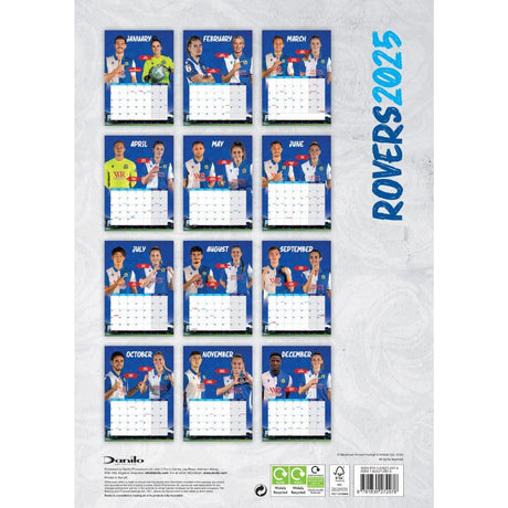 Blackburn Rovers FC 2025 A3 Wall Calendar: 4 - Calendars & Planners By Blackburn Rovers