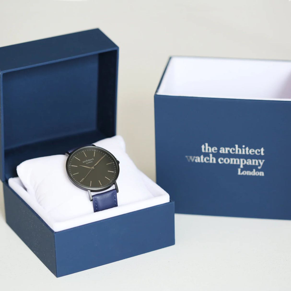 Bespoke Men's Architect Minimalist Watch - Admiral Blue - Watches at Gift Moments