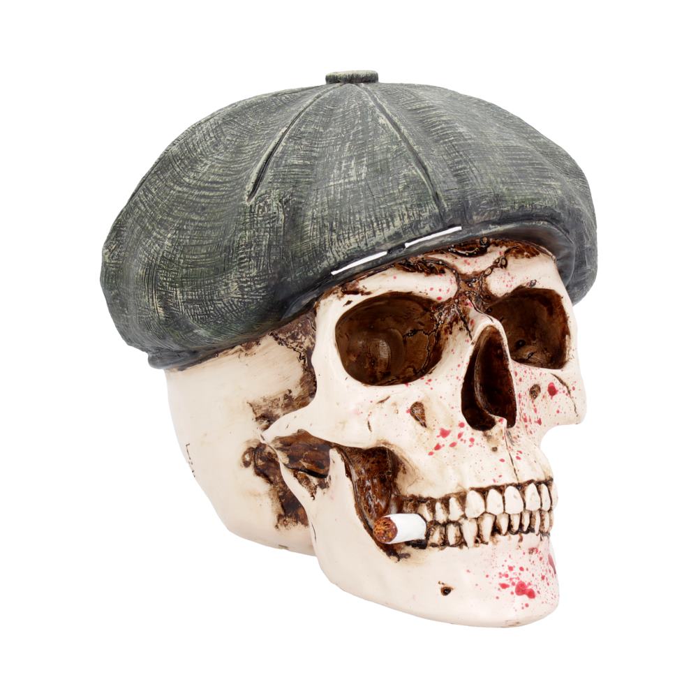 The Boss’ Skull Wish His Flatcap Ornament 18.5cm: 2 - Figurines Medium (15-29cm) By NN Designs