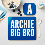 Personalised Boy’s Bro Placemat & Coaster Set - Placemats at Gift Moments