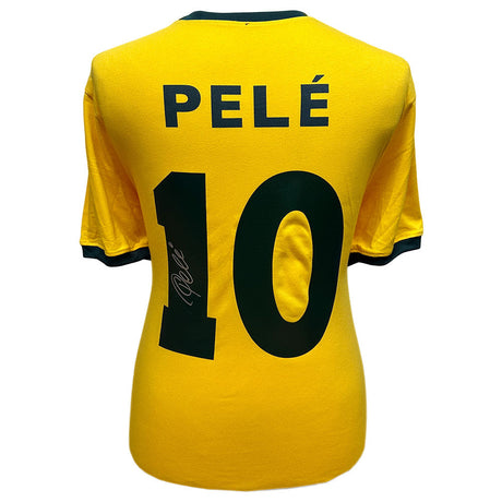 Pele Signed Brasil 1970 Jersey: 1 - Signed Memorabilia By Brazil