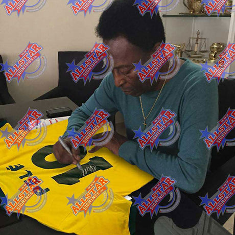 Pele Signed Brasil 1970 Jersey: 2 - Signed Memorabilia By Brazil