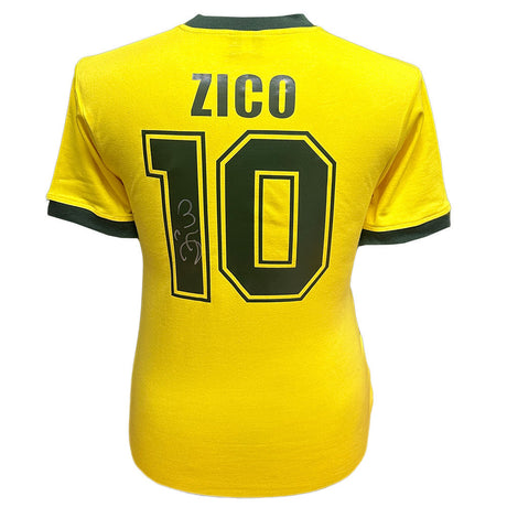 Zico Signed Brasil 1982 Shirt Limited Edition: 1 - Signed Memorabilia By Brazil