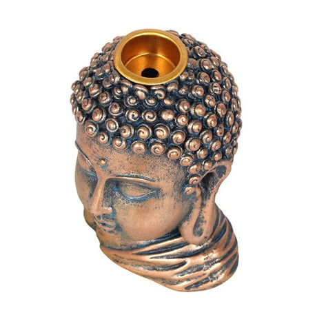 Bronze Buddha Head Backflow Incense Burner: 5 - Oil & Wax Burners By Gift Moments