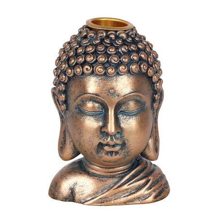 Bronze Buddha Head Backflow Incense Burner: 4 - Oil & Wax Burners By Gift Moments