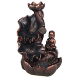 Bronze Effect Buddha Backflow Incense Burner: 2 - Incense Holders By Gift Moments