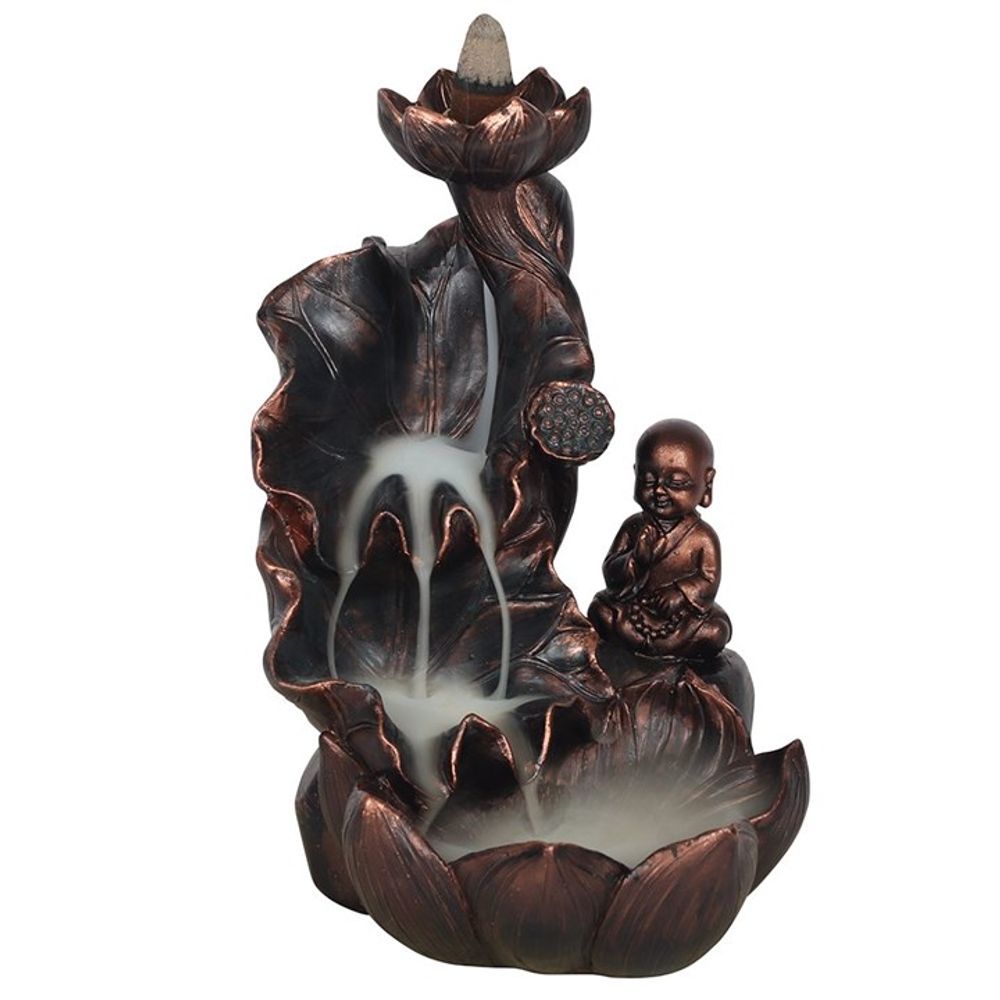 Bronze Effect Buddha Backflow Incense Burner: 1 - Incense Holders By Gift Moments