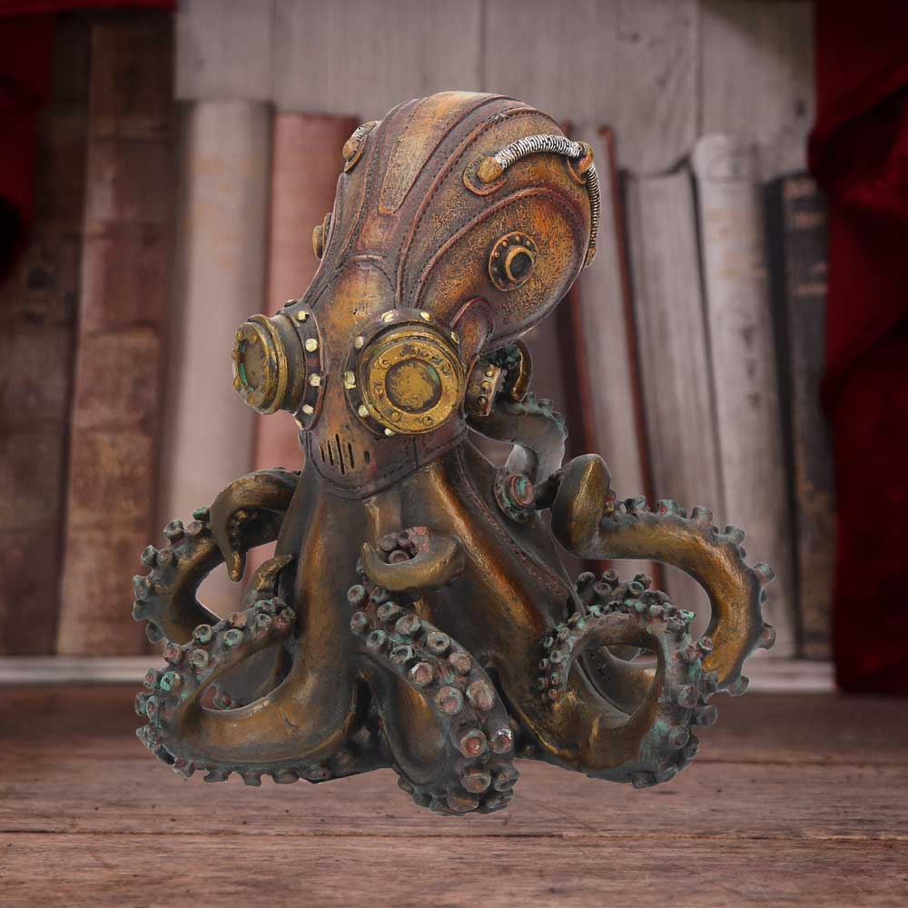 Bronze Octo-Steam Steampunk Octopus Squid Figurine: 1 - Figurines Medium (15-29cm) By Gift Moments