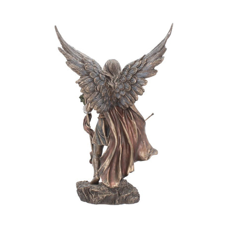 Bronzed Archangel Gabriel With Staff Religious Figurine 33.5cm: 5 - Figures & Collectables By Gift Moments