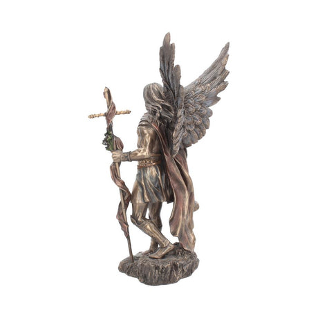 Bronzed Archangel Gabriel With Staff Religious Figurine 33.5cm: 4 - Figures & Collectables By Gift Moments