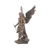 Bronzed Archangel Gabriel With Staff Religious Figurine 33.5cm: 3 - Figures & Collectables By Gift Moments