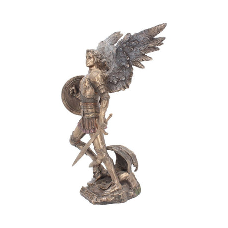 Bronzed Archangel Michael Religious Figurine 33cm: 3 - Figures & Collectables By Gift Moments