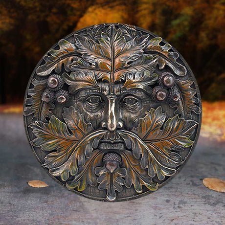 Bronzed Autumn Equinox Tree Spirit Wall Plaque: 1 - Wall Hanging Sculptures By Gift Moments