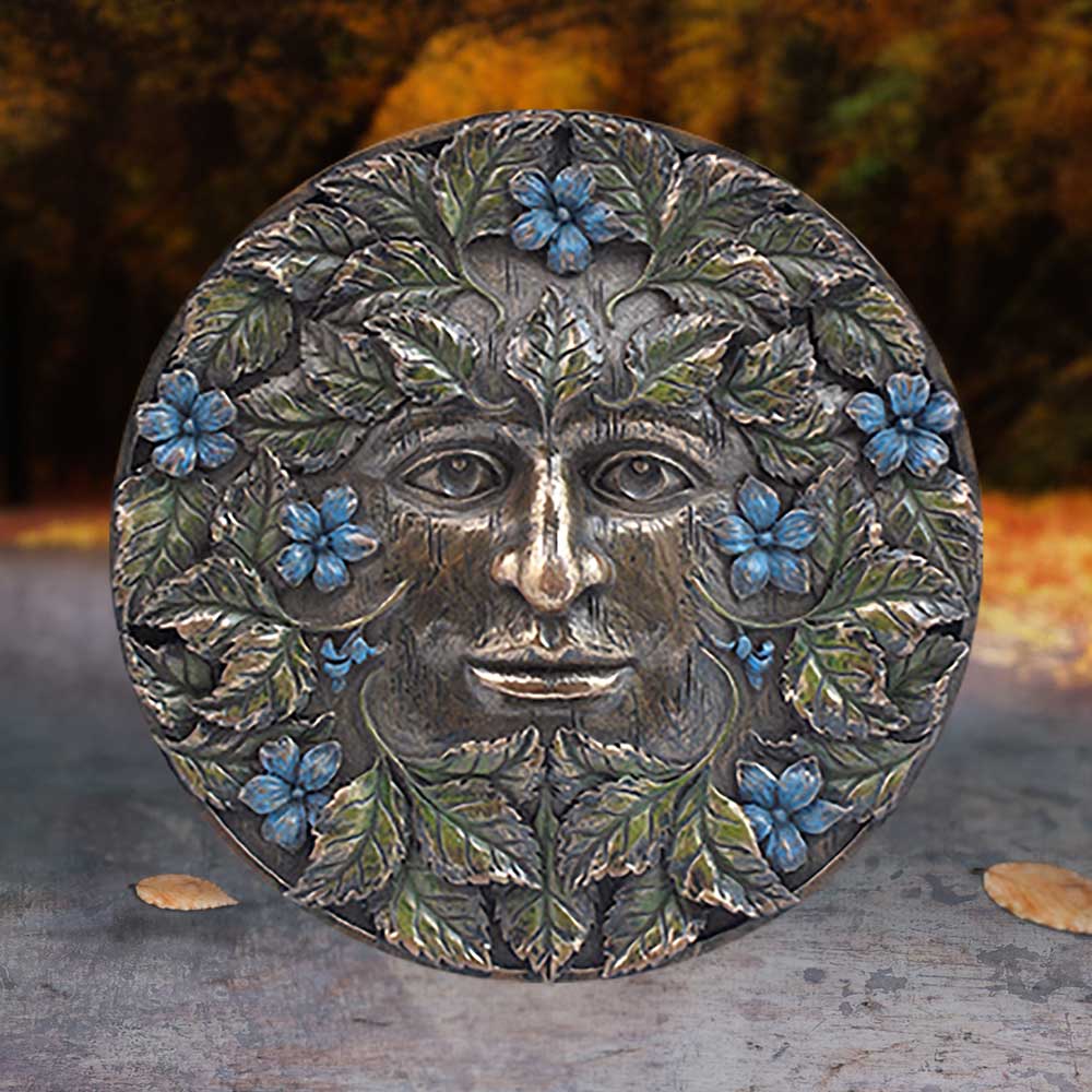 Bronzed Beltane Tree Spirit Wall Plaque: 1 - Wall Hanging Sculptures By Gift Moments