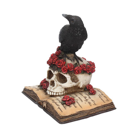 Heartaches Reflection Raven Figurine Skull Rose Valentine Ornament - Figurines Medium (15-29cm) at Gift Moments