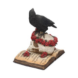 Heartaches Reflection Raven Figurine Skull Rose Valentine Ornament - Figurines Medium (15-29cm) at Gift Moments