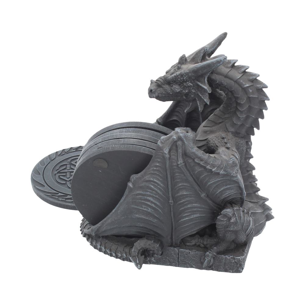 Dragons Lair Black Dragon Coaster Set - Coasters at Gift Moments