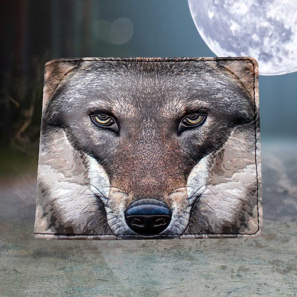 Portrait of a Wolf Embossed Wallet - Wallets at Gift Moments