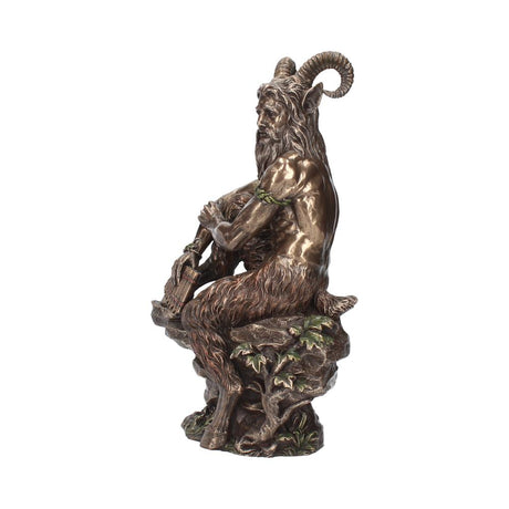 Pan Fawn With Pan Flutes Finished in Bronze 30.5cm - Figurines Large (30-50cm) at Gift Moments