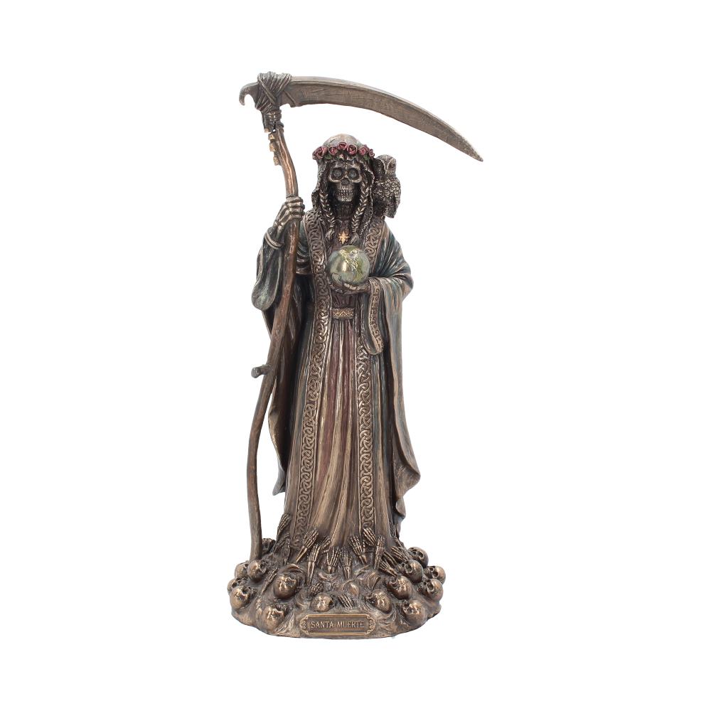 Santa Muerte Reaper Finished in Bronze 29cm Default Title - Figurines Medium (15-29cm) at Gift Moments