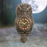 Chronology Wisdom Steampunk Owl Wall Clock - Clocks at Gift Moments