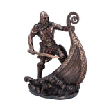 Bronzed Halvor Viking Longship Figurine Default Title - Figures & Collectables at Gift Moments