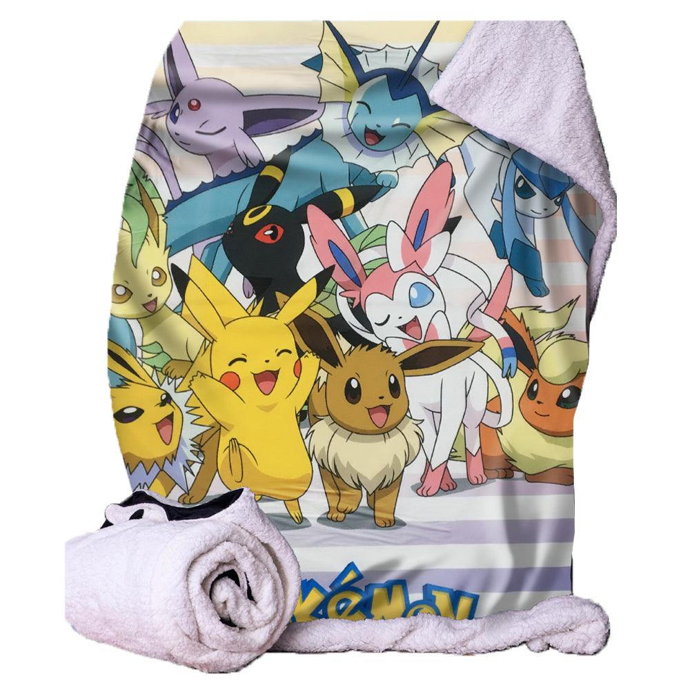 Pokémon Eevee Evolutions Blanket 100x150cm Default Title - Blankets at Gift Moments