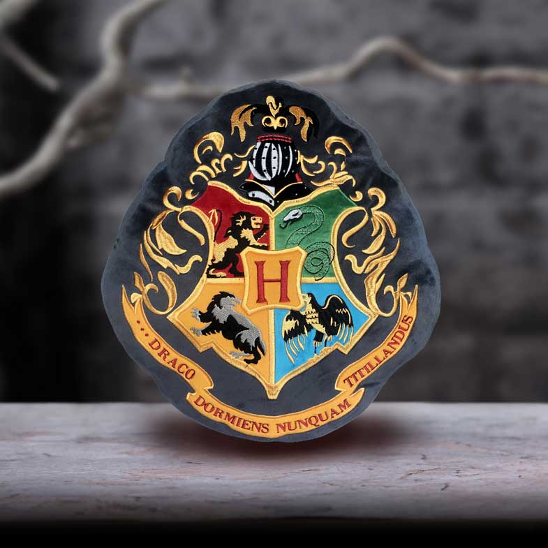 Harry Potter Hogwarts Crest Cushion - Cushions at Gift Moments