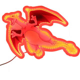 Charizard Wall Lamp with UK Plug: 6 - Lighting By Pokemon