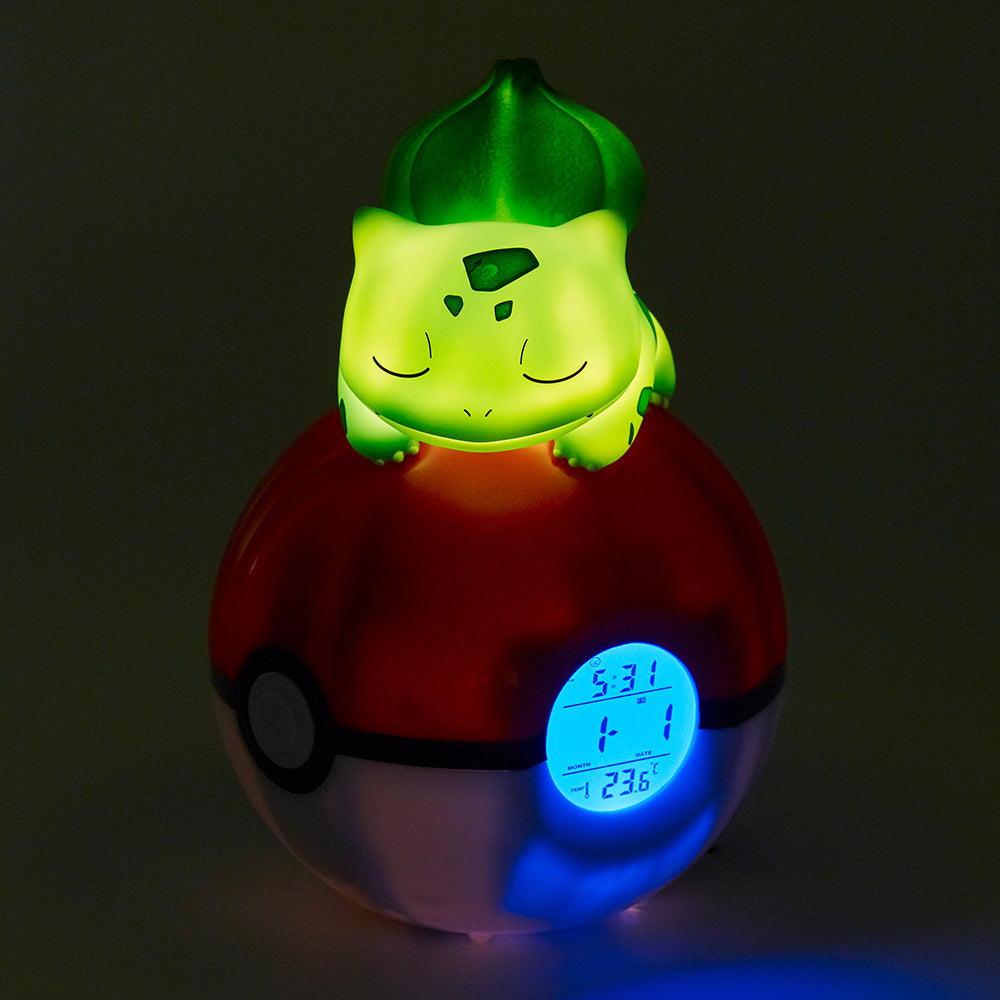 Pokémon Bulbasaur Light-Up FM Alarm Clock - Clocks at Gift Moments