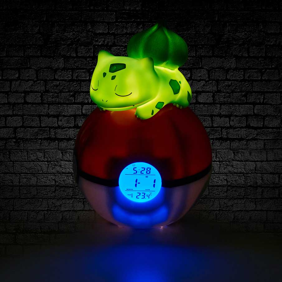 Pokémon Bulbasaur Light-Up FM Alarm Clock - Clocks at Gift Moments