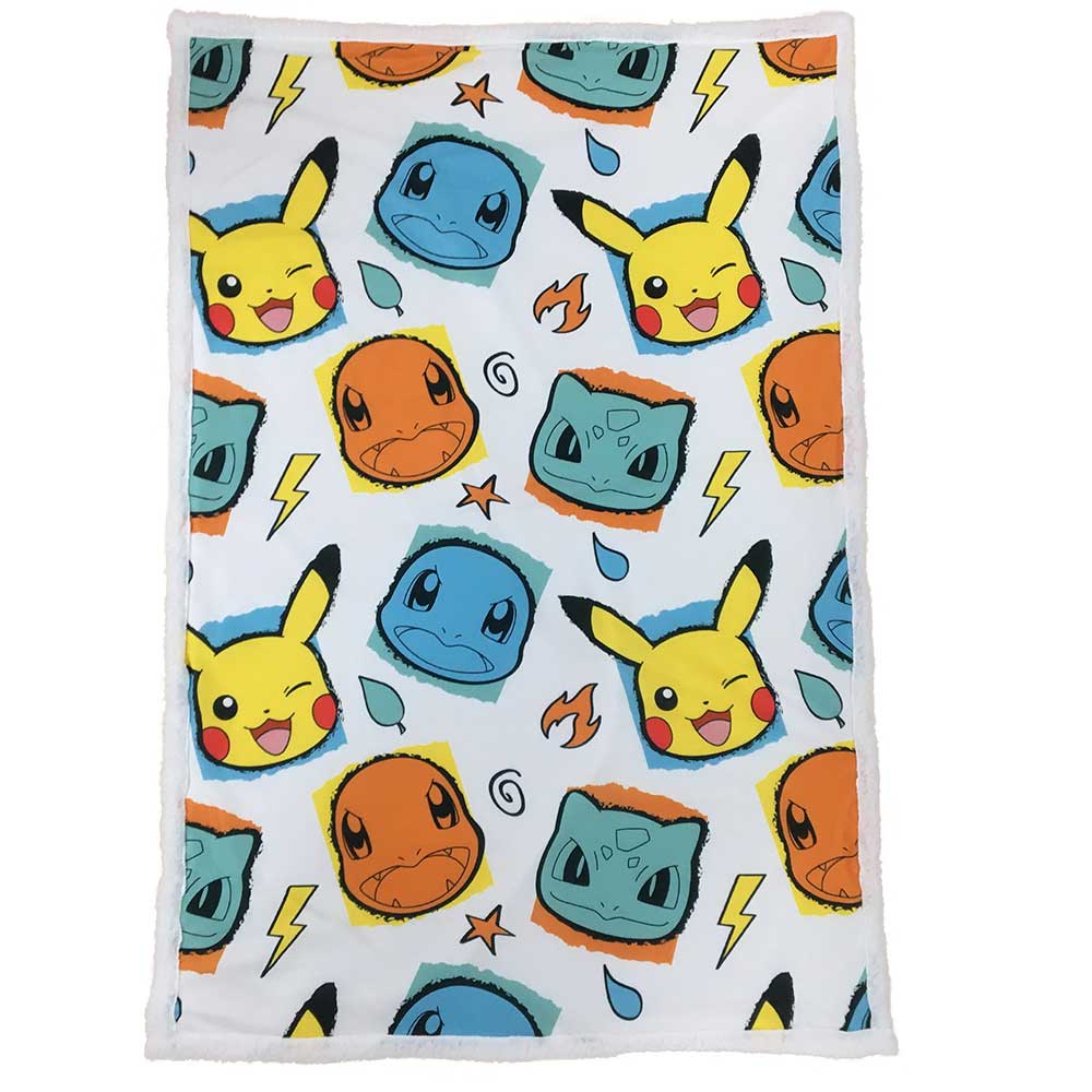 Pokémon Faces Soft Throw Blanket 100x150cm: 2 - Blankets By Pokemon